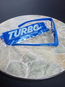 One Pair Of Blue Turbo Real D 3D Kids Glasses Home Theater Movie Theater TVs  - Picture 1 of 2