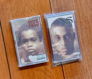 Illmatic & It Was Written Nas Cassettes 1994 Original Seal New WATA Rewind Rate - Picture 1 of 5
