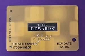 Las Vegas Casino Hotel Player Gold Total Rewards Club Slot Card Gebraucht Sammlerstück - Bild 1 von 2