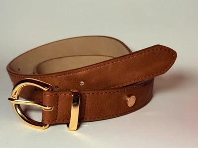 Cinturón Steve Madden dorado y marrón 39 pulgadas Foto 1 de 4