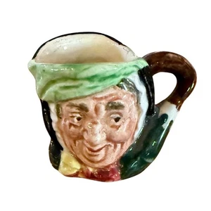 Royal Doulton Sairey Gamp Toby Jug Figurine Multicolor 2.25"  - Picture 1 of 5
