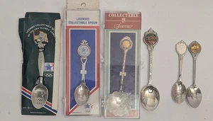 Juego de seis cucharas coleccionables - 2 Juegos Olímpicos de 1984, BC, Nebraska, etc. - Imagen 1 de 24