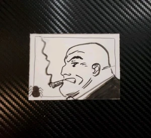 The Kingpin (Spider-Man) Original B/W Sketch Card Art - Picture 1 of 2