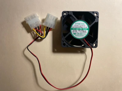 EVERCOOL  60x25mm 4-pin Molex Ball Bearing DC Fan EC6025M12S - Image 1 of 4
