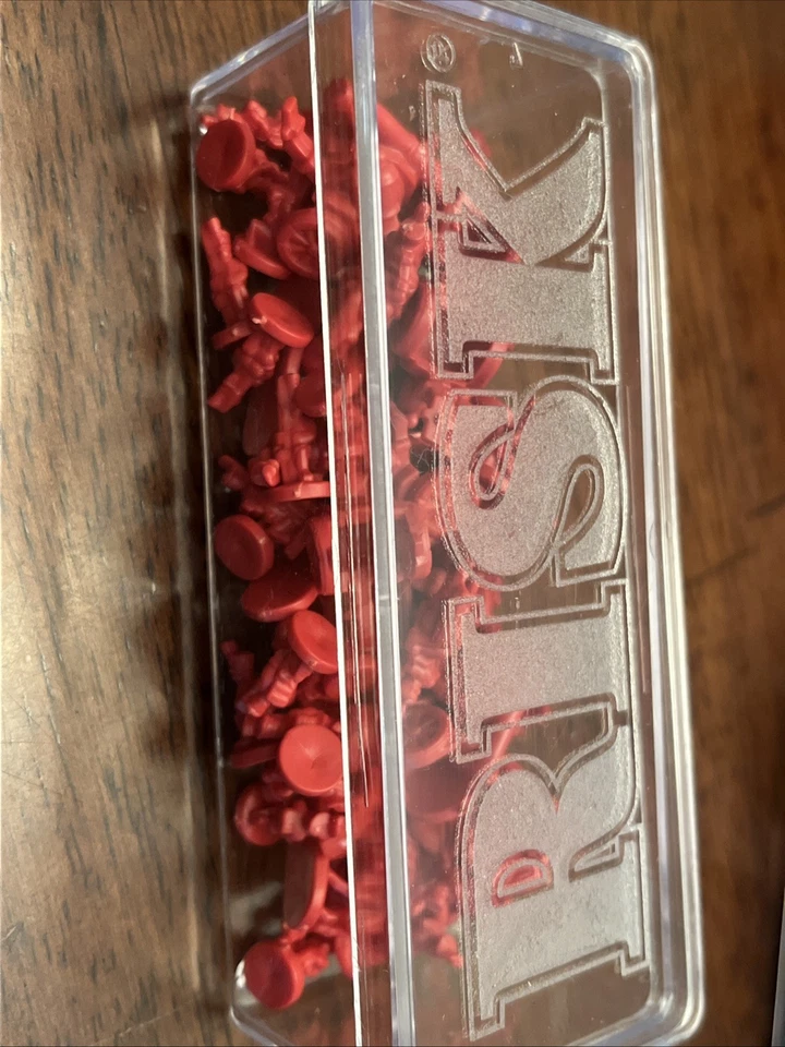 Juego de Mesa Risk 1998 Repuesto Completo Ejército Rojo de 60 Piezas Piezas Piezas Foto 1 de 1
