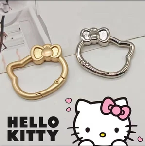 Cute Hello Kitty Anime Metal Keychain Openable Carabiner Key Ring - Picture 1 of 1