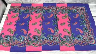 LOTE DE 6 PAÑUELOS/PAÑUELOS VINTAGE 100% ALGODÓN-MULTICOLOR-TOTALMENTE NUEVOS *22 Foto 1 de 4