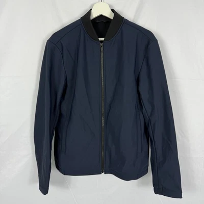 Theory Full Zip Jacket Mens Size S Dark Blue & Black Pockets Golf Stand Collar - Image 1 of 4