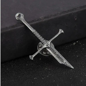 Aragorns Narsil Broken Sword Schwert Pin Anstecker - Picture 1 of 4
