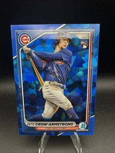 2024 Bowman Chrome Sapphire Edition Pete Crow-Armstrong #45 Rookie RC - Picture 1 of 6