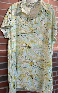 Vestido recto DVF pastel remolino viscosa talla XL - Imagen 1 de 5