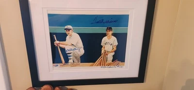 Ted Williams  Bill Terry Ron Lewis Signed Auto Autographed  Print PSA 8"x"10" - Image 1 of 4