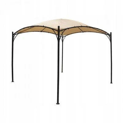 Garten Pergola Pavillon Terrassendach mit Stoffdach - Rinia - beige, 3x3m - Bild 1 von 4