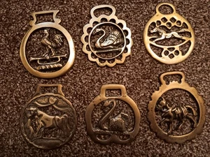 6 Pferde Messing mit Tiermotiv - Bild 1 von 7