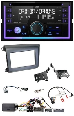 JVC Lenkrad USB 2DIN DAB Bluetooth CD Autoradio für Honda Civic US Modelle 2012- - Bild 1 von 4