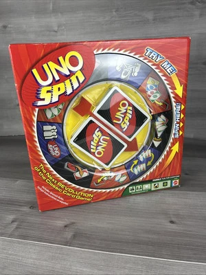 NEW 2005 Mattel UNO SPIN Next Revolution 7+ Complete 2-10 Players NEW IN BOX - Image 1 of 3
