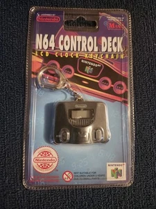 Nintendo N64 Control Deck LCD Clock Voice Memo Keychain 1997 New Sealed RARE!! - Picture 1 of 2