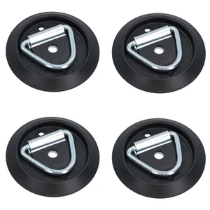 Surface Mounted D Ring Tie Down Lashing Ring Anchor Trailers Vans Trucks 4pc - Picture 1 of 7