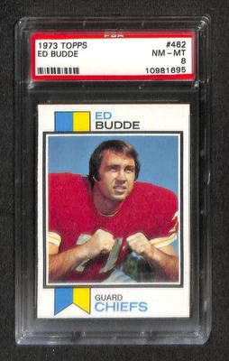 1973 TOPPS #462 ED BUDDE PSA 8 NM-MT 10981695  - Image 1 of 3