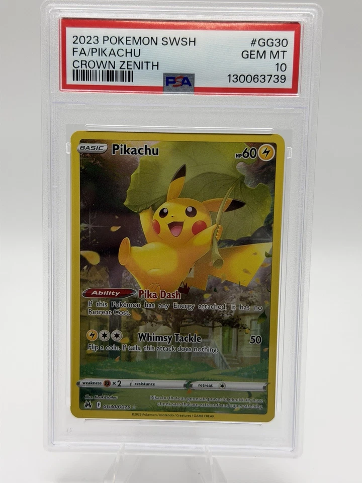 Pikachu GG30/GG70 Crown Zenith: Galarian Gallery Holo - PSA 10 - Image 1 of 2