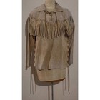 Scully XXL Suede Fringe Western Jacket — Tan/Natural — Lace-Up Front
