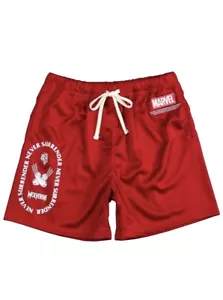 Darc Sport x Marvel Wolverine Claws Mesh Shorts Size Medium X-Men Maroon Limited - Picture 1 of 3