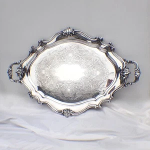 Victorian Tea Tray Reed and Barton Silverplate Large Size - Picture 1 of 7