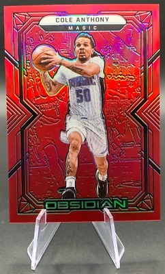 2021-22 Cole Anthony SP #116 Obsidian Electric Etch Red Flood | Orlando Magic - Image 1 of 2