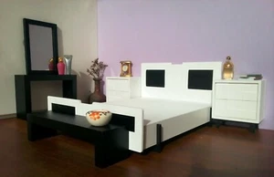 Schlafzimmer Diorama, Mode königlicher Stil 1:6 Maßstab, Puppenhaus Miniaturmöbel - Bild 1 von 14