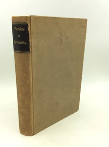 A. PERSII FLACCI ET DEC. JUN. JUVENALIS SATIRAE -1785- Classical Studies - Latin - Picture 1 of 5