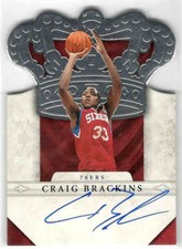 2011-12 PANINI PREFERRED CRAIG BRACKINS CROWN ROYALE AUTO /99 PHILADELPHIA 76ERS