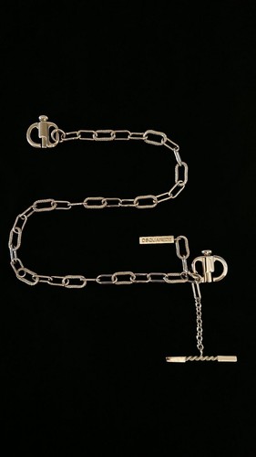 DSQUARED2 CATENA UNISEX ACCESSORIO DSQUARED CATENA IN ACCIAIO ARGENTO D2