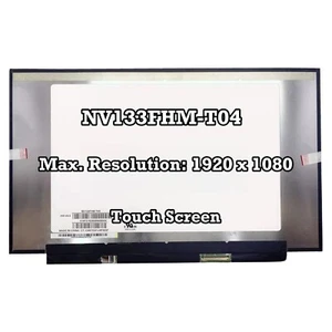 NV133FHM-T04 13,3"" computer portatile LCD touch screen pannello display 1920 * 1080 EDP 40 pin - Foto 1 di 2