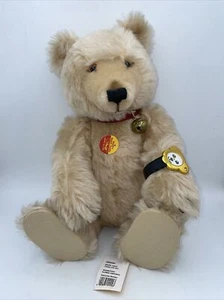 STEIFF Watch Teddy, 8530/43, 17” & Bronze Wristwatch Blonde Teddy - Picture 1 of 4