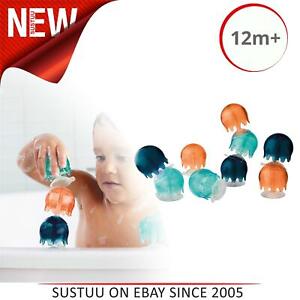 Boon JELLIES Suction Cup Bath Toys│Toddler's Fun Bathing Shapes│9Pk
