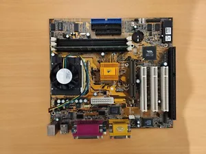 ECS P6BAP-Me Rev 1.0 Socket 370 Motherboard + 800Mhz Pentium III + 256mb RAM - Picture 1 of 9