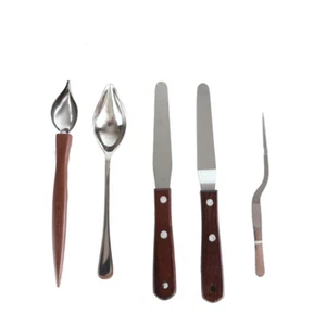 Pro Chef Plating Kit TWEEZERS Tongs Stainless Steel Spoon Spatula Offset Set - Picture 1 of 3