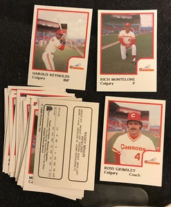 1986 Calvary Cannons Team Set- Harold Reynolds - Picture 1 of 4