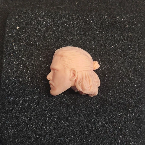 1/10 1/12 1/18 Jon Snow Kit Harington Head Sculpt Unpainted for 6" 7" SHF ML MEZ Cover