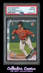 2019 Bowman #BP50 Joey Bart PSA 10 (GEM MINT) RC - Picture 1 of 2