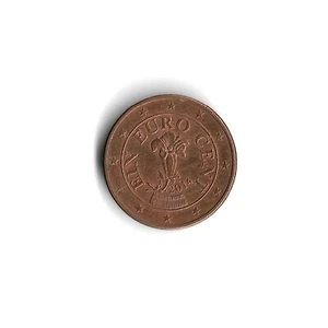 2014 Austria 1 Euro Cent World Coin - KM# 3082 (b) - Picture 1 of 2