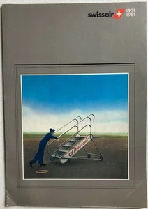 Vintage Swiss Air Swissair In Flight Menu 1981 Dinner Cold Meal - Photo 1 sur 4
