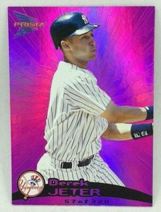 1999 Pacific Prism Derek Jeter #100 HOLOGRAPHIC PURPLE PRISM #57/320