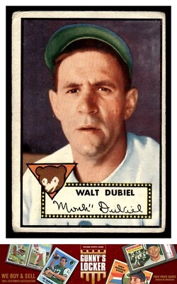 1952 Topps Walt Dubiel 164 Chicago Cubs - Image 1 of 2