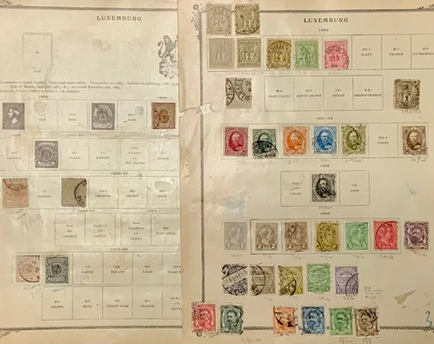 Luxembourg #9//89 Used CV$559.00 1859-1907 Classics Collection on Page Cover