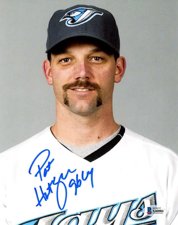 FOTO 8x10 autografiada firmada por Pat Hentgen + 96 Cy Toronto Blue Jays Beckett Bas Foto 1 de 2