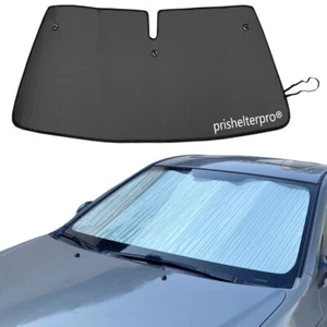 Fit For Hyundai Elantra 07-10 Front Windshield Black Silver Camp Rest Sunshade - Picture 1 of 19