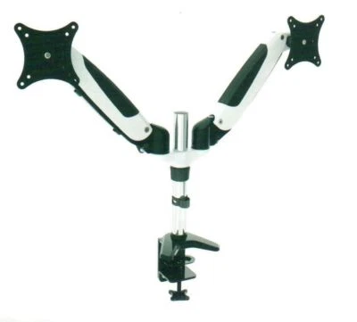RobotArm GM122D Gas Spring Desk LCD MOUNT for DUAL 15"to 27" LCD/LED monitor NIB - Image 1 of 2