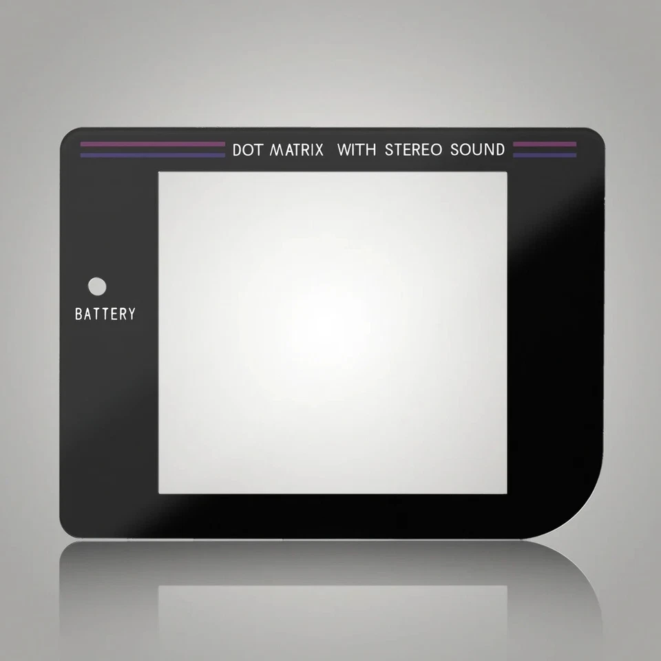 Nintendo Game Boy Original dark grey, black DMG-01 System Glass Screen Lens - Image 1 of 1