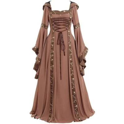 Lady Women Cosplay Costume Dress Medieval Party Ball Gown - Image 1 of 4